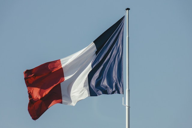 A picture of the French flag