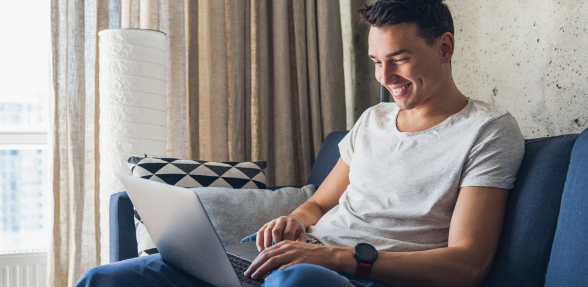 A person sitting at the computer studying